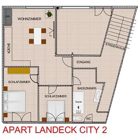 Landeck-city 公寓